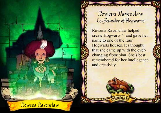 Rowena Ravenclaw - Grnderin von Ravenclaw auf den Schokofrosch-Karten
